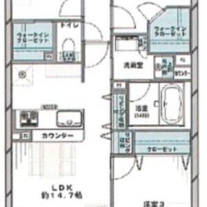 コスモ江戸川クレドムール　間取り